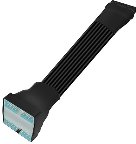 RIIEYOCA Scheda Madre Cavo di Prolunga USB 3.0 Header Splitter, 19-Pin/20-Pin 1 Femmina a 2 Maschi Splitter Cavo Interno fai da te.(15cm/5.8 in)