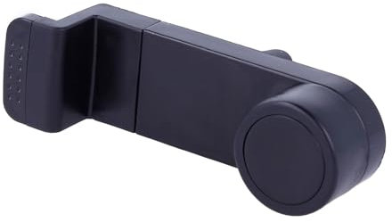 REY Soporte Base Fijación Smartphone para Rejillas de Ventilación de Coche, Negro