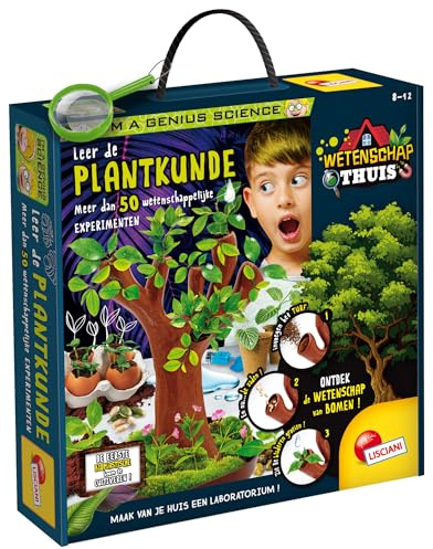 LISCIANI - Soy un Genio - por Descubrimiento en botánica - Juego de jardín para niños a Partir de 7 años - Cultivo en un Invernadero en Miniatura - Cultivar Tus propias Plantas - Fabricado en Italia