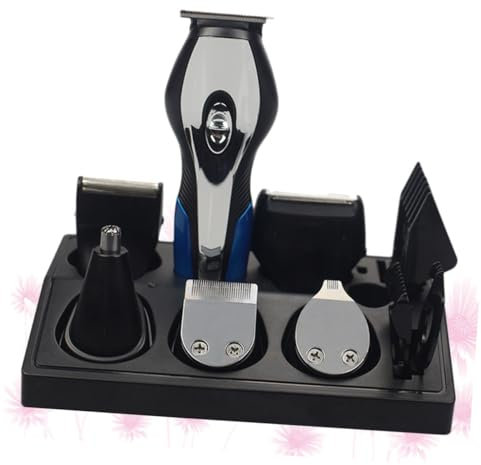 MUSISALY Tondeuse Cheveux Multifonction Rechargeable Acier Inoxydable Rasoir Électrique Portable Avec Tondeuse Nez Et Barbe Kit De Toilettage Usb Pour Homme