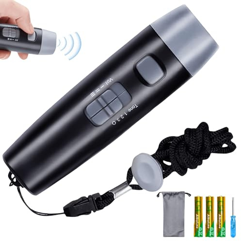 Professionelle elektronische Pfeife 2-in-1 mit Taschenlampe | Langlebige Trainingspfeife mit 3 Tönen | Notfall- & Schiedsrichterpfeife | Ideal für Trainer, Sportlehrer & Outdoor-Aktivitäten