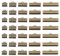 PATIKIL 8mm/10mm/13mm/20mm/25mm Ribbon Ends Crimp Clamp 150pcs Pinch Crimp End Bracelet Bookmark Cord Ends Fasteners Clasp for Leather DIY Craft Jewelry Making Bronze
