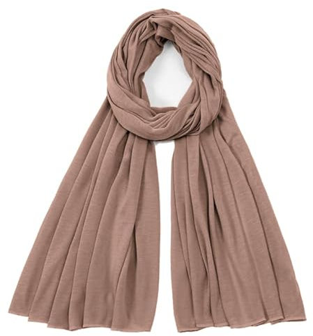 Van Der Rich ® - Einfarbiger Schal Weiche Stola 68cm*170cm - Damen (Taupe23)