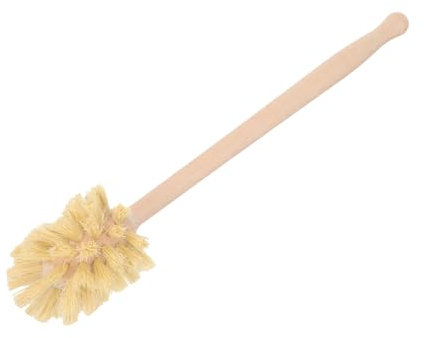 PACKOVE Wooden Toilet Cleaning Brush Long Handle Beechwood Bowl Brush for Efficient Bathroom Cleaning Compact Design for Sanitary Storage Durable and Stylish Home Accessory