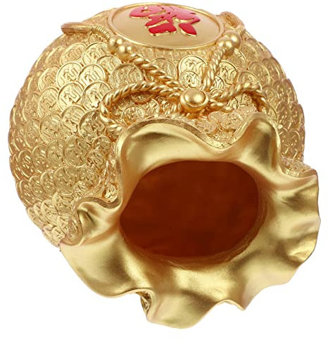 BESTYASH Jarrón de Forma de Bolsa de Dinero para Decoración de Mesa Adorno de Florero Elegante y Único para Sala de y Dormitorio para Centros de Mesa y Decoración