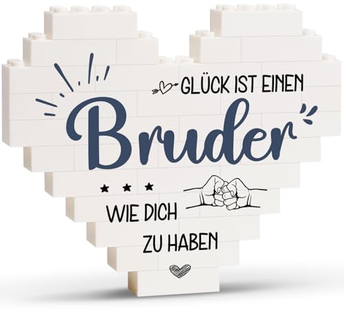 Greatabox Bruder Geschenk Geburtstag - herzförmige Dekoration | Geburtstagsgeschenk Weihnachtsgeschenke für Bruder