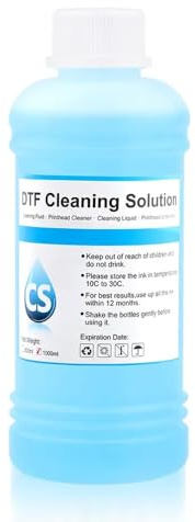 BritBolt Universal Fit 1000ml DTF Ink Reinigungslösung Strong -Reinigung mit DX4 DX5 DX7 L1800 L805 L800 1390 I3200 DTF -Drucker Aftermarket Ersatz