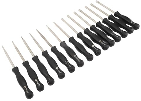 Aumotop Vergaser-Einstellwerkzeug, 14-teiliges Vergaser-Einstellwerkzeug, ABS-Vergaser-Tuning-Einstellwerkzeug, Tragbar, für Rasentrimmer, Kettensägen, Laubbläser
