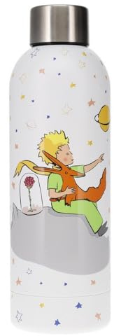 Bouteille d'eau isotherme Kiub en inox (Le Petit Prince, Renard et Rose)