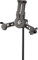 K&M 19795 Tablet-PC-Stativhalter Schwarz, Kunststoff - Drehbare Tablet-Halterung für Stative mit 3/8“ Gewinde