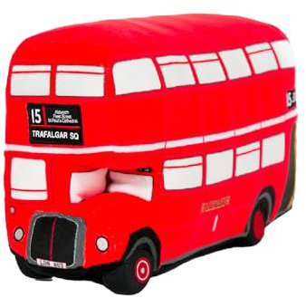 Original Vintage Routemaster London Bus Soft Toy - Double Decker Plush Toy for Kids and Collectors