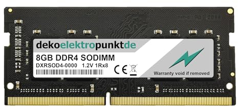 dekoelektropunktde 8GB Ram Speicher passend für Shuttle XPC Slim DS77U3 Barebone-, SODIMM DDR4 PC4
