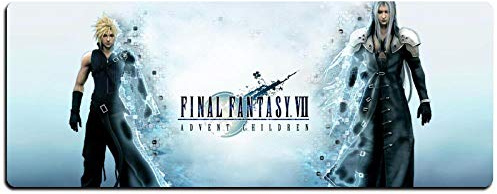 Final Fantasy 900X400Mm Très Grand Tapis De Souris, Tapis De Jeu, Tapis De Souris Anti-Dérapant en Caoutchouc Naturel avec Bordure Verrouillable De 3 Mm , A