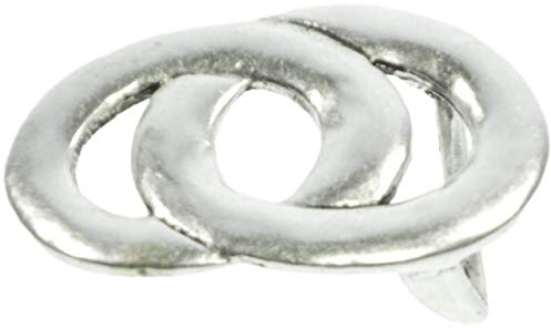 Luca Kayz Damen-Gürtelschnalle Wechselschließe unregelmäße Ringe 4cm 7.5cm Silber
