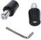 Motorrad Lenkerenden/Lenkergewichte schwarz 160g für Lenker ab 18 mm Durchmesser