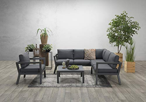 Garden Impressions Aluminium Eck-Lounge Colorado, inklusive XL Sessel und wasserabweisender Kissen