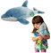 EcoBuddiez - Delfin von Deluxebase. Mittelgroß 38cm weiches Plüschtier aus recycelten Plastikflaschen. Umweltfreundliches kuscheliges Geschenk für Kinder und süß Stofftier für Kleinkinder.
