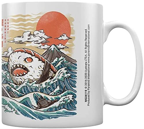 Ilustrata Pyramid International (Sharkiri Sushi) Tasse, Keramik, 315 ml, Einheitsgröße