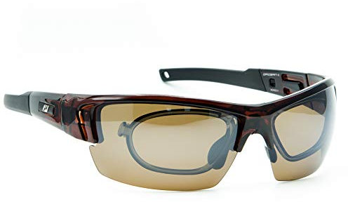 Daisan Radbrille polarisierende Gläser mit Opticlip für Sehstärke