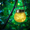 Lanterne Solaire Extérieur, ZVO 30 LED Lampe Boule Suspendue Solaire, éclairage Jardin en Verre Craquelé, Lumières Mason Jar Décoration étanche Intérieur pour Patio Fête Cour Noël Pelouse