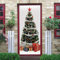 GSKBDQ Türtapete Weihnachtsbaum, Glocke, Geschenk Selbstklebend Türposter 3D Türaufkleber Fototapete 3D Effekt Türfolie Wandtattoo Wandbild 90X200Cm DIY Wohnzimmer Schlafzimmer Büro Wohnkultur Dekora