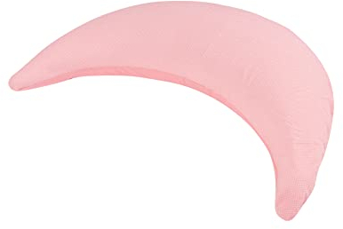 pic Bear Stillkissen - Stillmond - hochwertiges Lesekissen - anschmiegsames Lagerungskissen aus Baumwolle - Bauchstützkissen - Spots Flamingo - Uni Rosé