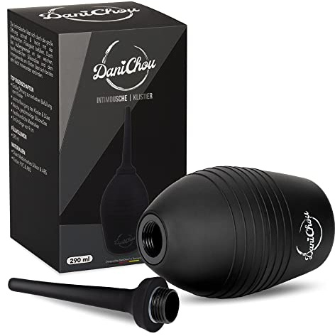 DaniChou Choustier 290ml - Premium Klistier zur Darmreinigung, Intimpflege Damen, Analdusche für Analverkehr & Irrigator Darmspülung mit hochwertiger Silikon Düse, Vaginal Dusche