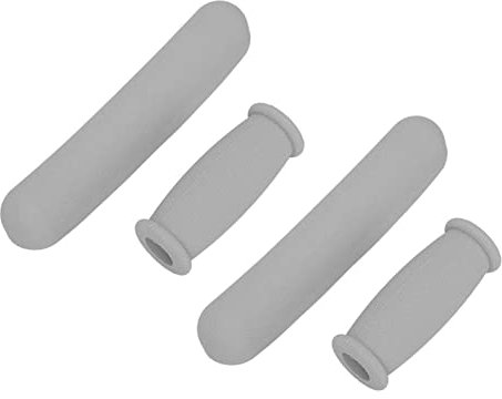 Muletas, Muletas de FáCil InstalacióN 4 Almohadillas Reemplazables para Muletas de Axila de Aluminio EstáNdar (Gris)