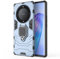 COMAKU Funda de Armor para el Honor Magic5 Lite 5G/Magic 5 Lite, Carcasa TPU+PC Antigolpes con Anillo Soporte - Azul