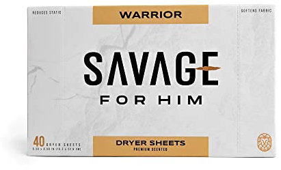 Savage For Him Lenzuola per asciugatrice - Profumo guerriero - 40 fogli (40 carichi)