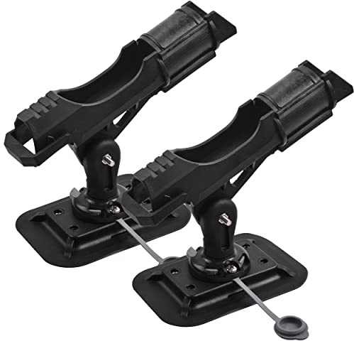 Boat Fishing Rod Racks Rotatable 360 Degree Fishing Rod Fixed Holder Pole Support Stand Rack Bracket Rest for Boat Kayak Canoe Raft Accessory Outdoor Tool