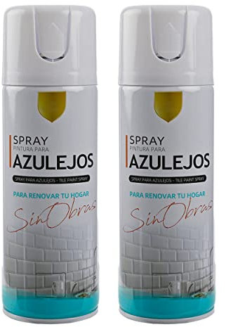 H HANSEL HOME Pintura Spray para Azulejo Tierra Suave Satinado 400ml - Pack de 2 Unidades