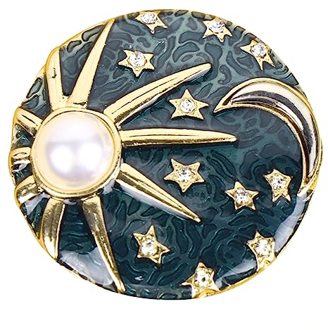 Milchstraße Sonne Mond Brosche Schmuck Modische Brosche Anstecknadel Blumen-accessoire