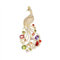 YAHOYA Luxe Cubique Zircon Phoenix Broches pour Femmes Hommes Couleur Or Cuivre Animal Mariage Bijoux Banquet Broche Pins