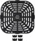 Yosoo Piastra Grill per Friggitrice Ad Aria, Griglia Quadrata di Ricambio per Friggitrice 24x23 Cm Accessori per Parti di Ricambio per Griglia per Friggitrice Ad Aria in Acciaio