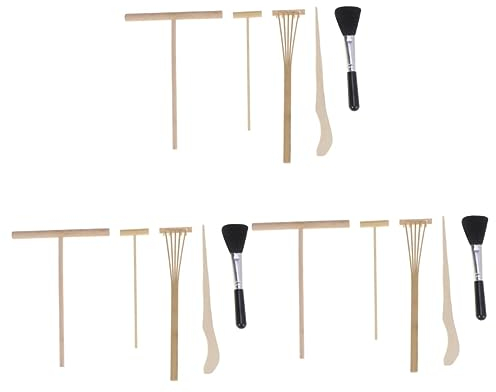Yardwe 15 Pcs Zen Garden Kit Desk Zen Garden Zen Garden Accessories Meditation Cushions Sand Garden Zen Garden Sand Zen Garden Music Zen Garden Ornaments Tooth Rake Mini Wooden