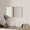 Boromal Spiegel Gold 40x60cm - Rechteckiger Metallrahmen Badspiegel, Wandspiegel Morden Dekorativ für Badezimmer, Waschräume, Schlafzimmer, ohne LED