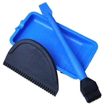 Pomurom Wood Glue Applicator Kit, 3 Silicone Glue Applicator Brush Kit, Glue Spreader Tool, Silicone Glue Brush with Glue Tray and Glue Comb for Woodworking, Arts Crafts and Larger Glue Up Projects