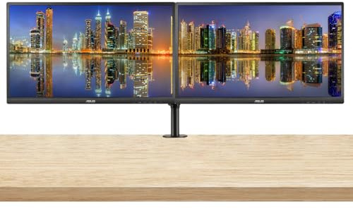 ASUS VA329HE 32 Full HD 1080P 75Hz LCD Monitor with LED Backlight, 2-Pack with VGA, HDMI, Eye Care, Ultra Low Blue Light, Dual Monitor Stand