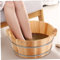 Cubo de spa de pie, cuenca de baño de madera de 14.2x6.3 pulgadas de madera, bañera de remojo, bañera de pedicura, cuenca para los pies para los pies, masaje, sauna o spa