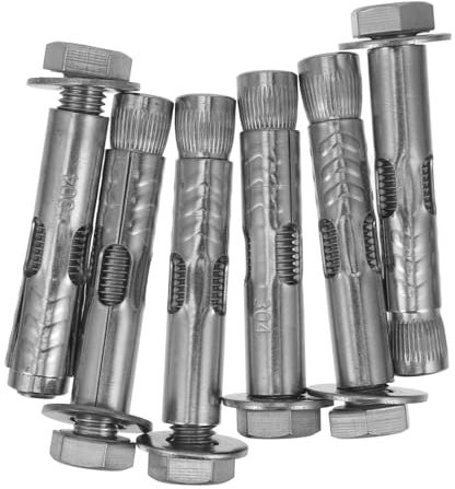 JECOMPRIS 6stücke Teiliges Dehnschrauben Ankerbolzen -hülsenanker Für Stabile Befestigungen Für Klimaanlagen Und Konstruktionen