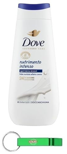 12 gel doccia Dove Advanced Care Docciaschiuma Nutrimento Intenso con sostanze attive idratanti dermo 225 ml + portachiavi Beni Culinari gratuito
