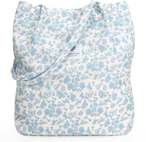 LHMTQVK Tote, Corduroy Bag Women's Shoulder Purses for Office School Shopping Travel