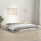 IKAYAA Massivholzbett, Bettgestell, Bett Holz, Holzbett, Bettrahmen, Jugendbett, Schlafzimmer Bett, Weiß 150x200 cm King Size Kiefer