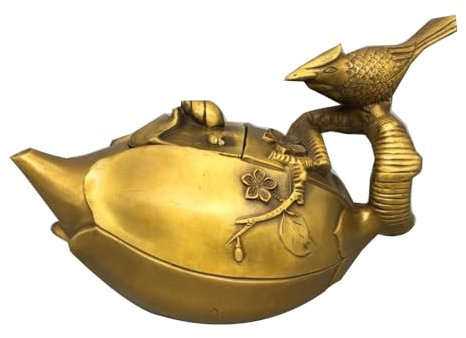 LONDAEE Collect Théière en cuivre pur avec fleurs de prunier