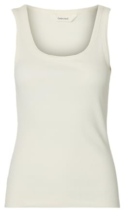 SELECTED FEMME Female Tanktop Rippmuster Baumwoll