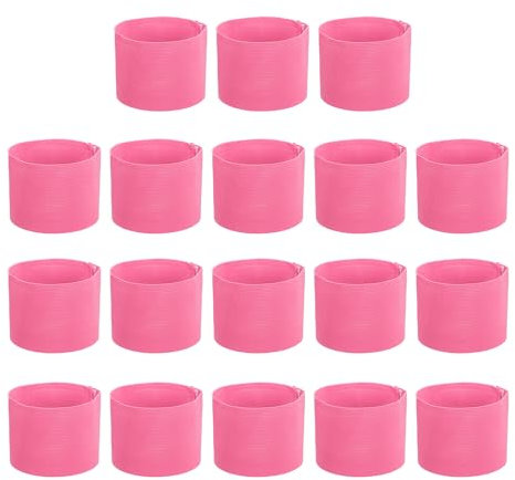 PATIKIL Fußball Kapitänsbinde, 18 Stück Kapitänsarmbänder für Fußball Elastische Kapitänsbinde Sport Kapitänsarmbänder für Jugendliche Erwachsene Fußballteam Training Pink