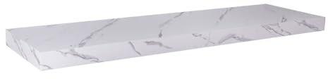 Velano - Bücherregal Wand - Wandregal 80x23,5 cm - Regal Wand - Schweberegal - Hängeregal - Regalbrett - Marmor - Küchenregal - Bücherregal Kinder - Deko Wohnzimmer - Gewürzregal Wand