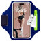 6.8’’ Running Armband Phone Holder with Airpods Bag, Sweatproof Mobile Phone Sport Armbands, Phone Strap Compatibled with iphone 16 15 14 13 12 11 X 8 Plus Pro Max and Samsung (Dark Blue)