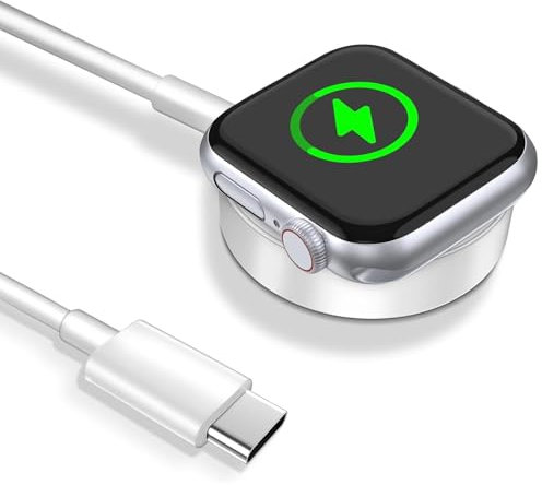USB C Ladekabel für Apple Watch - imodomio 1M Charging Kabel Tragbare Ladestation für iWatch